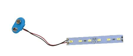9V LED STRIP WITH SNAP
